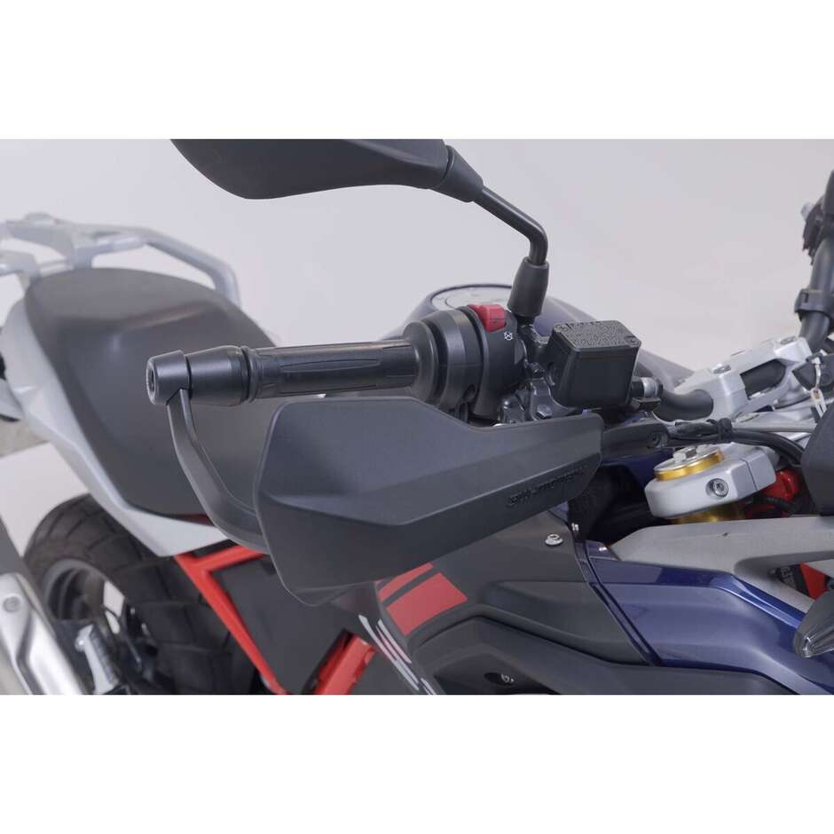 Kit de protège-mains sport noir SW-Motech HDG.00.220.22100/B pour BMW G 310 GS (2016-2017) ; Honda XL750 Transalp (2022-) ; Ducati DesertX/Rally ; CFMoto 800MT-X
